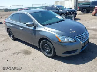 2015 Nissan Sentra S with VIN 3N1AB7AP0FY307561, listed as a IAAI auction lot 42090506 with 149,744 mi miles. Bid and sale history available at carsss.com. Image 1.