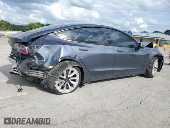 2022 Tesla Model 3 Long Range z VIN 5YJ3E1EB2NF186082, wystawiony jako Copart lot #58591015 z przebiegiem 143 241 mil mil oraz Szkoda całkowita • Salvage title. Historia ofert i sprzedaży dostępna na DreamBid. Obrazek 3.