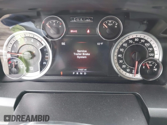 2016 Ram 1500 Big Horn with VIN 1C6RR6LM3GS233861, listed as a IAAI auction lot 41890394 with 61,637 mi miles. Bid and sale history available at carsss.com. Image 7.