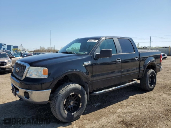 2007 Ford F-150 XLT with VIN 1FTPW14V47KC57993, listed as a Copart auction lot 53583765 with 156,109 mi miles and Salvage Title. Bid and sale history available at DreamBid. Image 1.