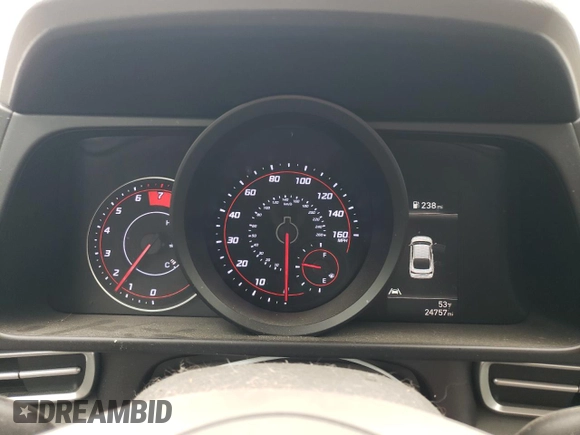 2022 Hyundai Elantra SEL with VIN 5NPLM4AG4NH061429, listed as a Copart auction lot 49310885 with 24,757 mi miles and Salvage Title. Bid and sale history available at DreamBid. Image 9.