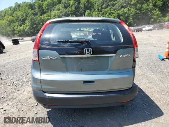 2012 Honda CR-V LX with VIN 5J6RM4H39CL033836, listed as a Copart auction lot 62361625 with 192,783 mi miles and Salvage title. Bid and sale history available at DreamBid. Image 6.