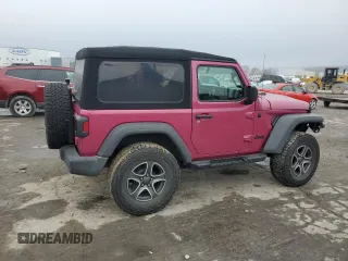 2021 Jeep Wrangler Sport S with VIN 1C4GJXAG3MW858730, listed as a Copart auction lot 44279865 with 25,857 mi miles and Salvage Title. Bid and sale history available at DreamBid. Image 3.