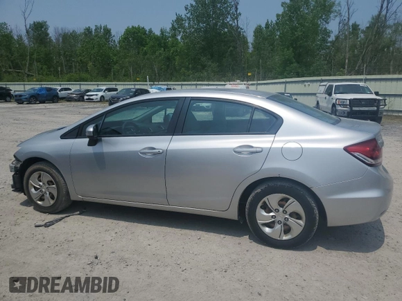 2014 Honda Civic LX z VIN 19XFB2F57EE014804, wystawiony jako Copart lot #59690565 z przebiegiem 208 650 mil mil oraz Szkoda całkowita • Salvage title. Historia ofert i sprzedaży dostępna na DreamBid. Obrazek 2.