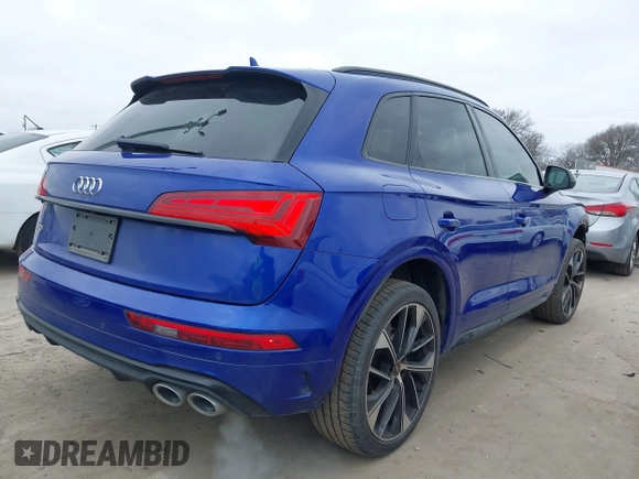 2021 Audi SQ5 Premium Plus with VIN WA1B4AFY4M2044751, listed as a IAAI auction lot 41591199 with 38,877 mi miles. Bid and sale history available at carsss.com. Image 4.