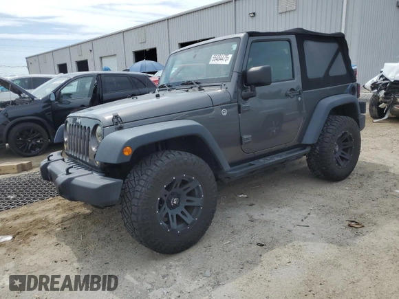 2018 Jeep Wrangler Sport S with VIN 1C4AJWAG7JL916447, listed as a Copart auction lot 55484475 with 55,136 mi miles and Salvage title. Bid and sale history available at DreamBid. Image 1.
