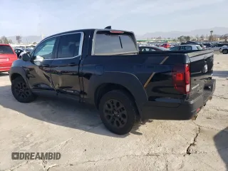 2023 Honda Ridgeline RTL with VIN 5FPYK3F52PB023574, listed as a Copart auction lot 44419565 with 15,205 mi miles and Salvage title. Bid and sale history available at DreamBid. Image 2.