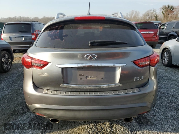 2013 Infiniti FX with VIN JN8CS1MU7DM142343, listed as a Copart auction lot 49044635 with 182,106 mi miles and Salvage Title. Bid and sale history available at carsss.com. Image 6.