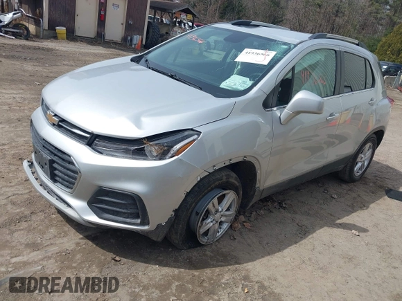 2018 Chevrolet Trax LT with VIN 3GNCJPSB8JL219351, listed as a IAAI auction lot 41936566 with 117,669 mi miles. Bid and sale history available at carsss.com. Image 2.