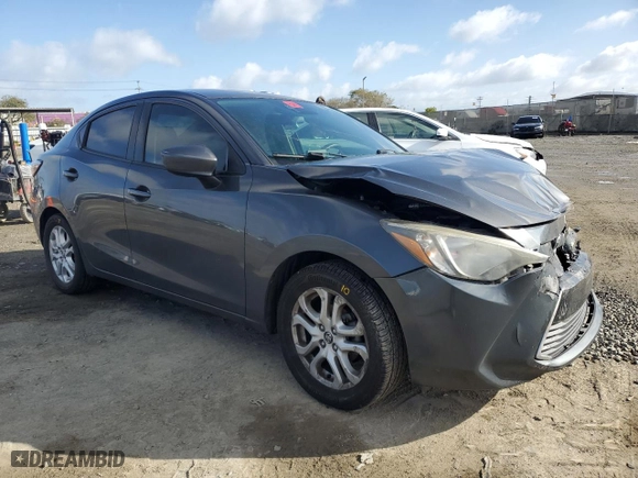 2017 Toyota Yaris iA with VIN 3MYDLBYV7HY182660, listed as a Copart auction lot 49681355 with 0 mi miles and Salvage Title. Bid and sale history available at carsss.com. Image 4.