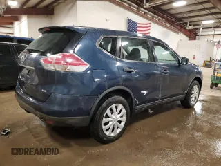 2016 Nissan Rogue SV with VIN KNMAT2MV6GP665239, listed as a Copart auction lot 47032235 with 76,396 mi miles and Clean Title. Bid and sale history available at carsss.com. Image 3.