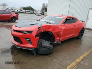 2017 Chevrolet Camaro 1SS with VIN 1G1FF1R75H0205008, listed as a Copart auction lot 44079585 with 0 mi miles and Salvage Title. Bid and sale history available at carsss.com. Image 1.