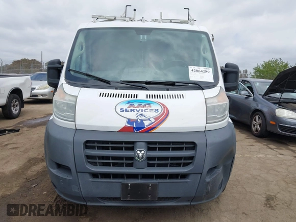 2017 Ram ProMaster Cargo with VIN 3C6TRVAG2HE542531, listed as a IAAI auction lot 42064289 with 127,020 mi miles and . Bid and sale history available at DreamBid. Image 13.
