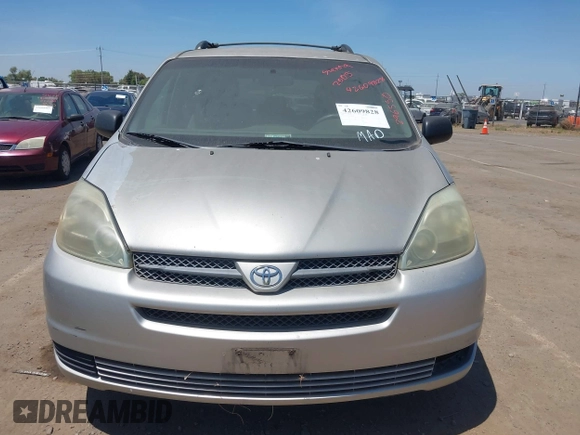 2005 Toyota Sienna CE with VIN 5TDZA23C75S296550, listed as a IAAI auction lot 42609828 with 185,515 mi miles and . Bid and sale history available at DreamBid. Image 6.