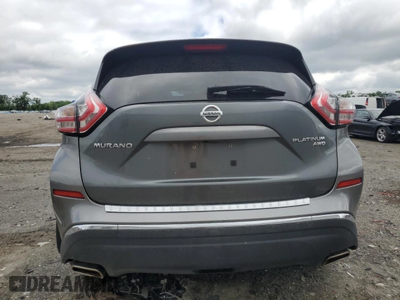 2015 Nissan Murano SL z VIN 5N1AZ2MH6FN224127, wystawiony jako Copart lot #56872115 z przebiegiem 88 340 mil mil oraz Szkoda całkowita • Salvage title. Historia ofert i sprzedaży dostępna na DreamBid. Obrazek 6.