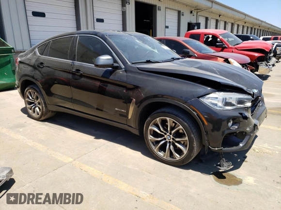 2017 BMW X6 sDrive35i with VIN 5UXKU0C33H0F99864, listed as a Copart auction lot 58706734 with 0 mi miles and Non Repairable. Bid and sale history available at carsss.com. Image 4.