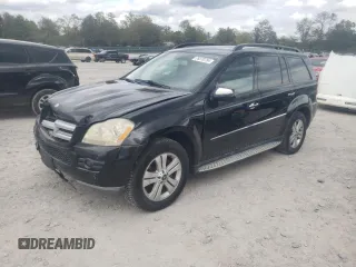 2009 Mercedes-Benz GL-Class 4.6L with VIN 4JGBF71E39A449301, listed as a Copart auction lot 76270754 with 115,009 mi miles and Salvage Title. Bid and sale history available at carsss.com. Image 1.