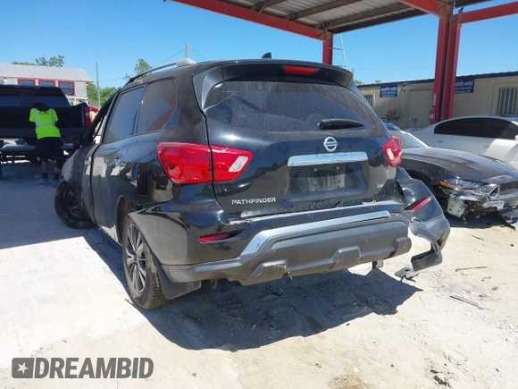 2020 Nissan Pathfinder SV with VIN 5N1DR2BN3LC617693, listed as a IAAI auction lot 41838832 with Not Provided miles. Bid and sale history available at carsss.com. Image 3.