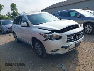 2014 Infiniti QX60 z VIN 5N1AL0MM4EC515190, wystawiony jako IAAI lot #42611914 z przebiegiem 131 142 mil mil oraz . Historia ofert i sprzedaży dostępna na DreamBid. Obrazek 1.