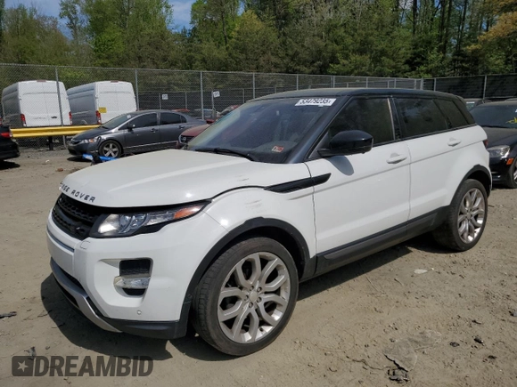 2015 Land Rover Range Rover Evoque Dynamic z VIN SALVT2BG6FH993672, wystawiony jako Copart lot #53479235 z przebiegiem 128 459 mil mil oraz Szkoda całkowita • Salvage title. Historia ofert i sprzedaży dostępna na DreamBid. Obrazek 1.