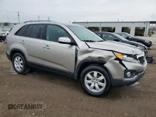 2013 Kia Sorento LX with VIN 5XYKT3A62DG422842, listed as a Copart auction lot 51766765 with 61,940 mi miles and Salvage Title. Bid and sale history available at carsss.com. Image 4.