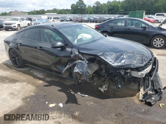 2016 Audi A7 Prestige with VIN WAU2GAFC1GN031845, listed as a Copart auction lot 59762435 with Not provided miles and Salvage title. Bid and sale history available at DreamBid. Image 4.