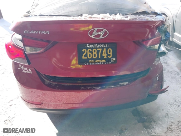 2016 Hyundai Elantra SE with VIN 5NPDH4AE9GH768763, listed as a IAAI auction lot 41155724 with 161,070 mi miles. Bid and sale history available at carsss.com. Image 17.