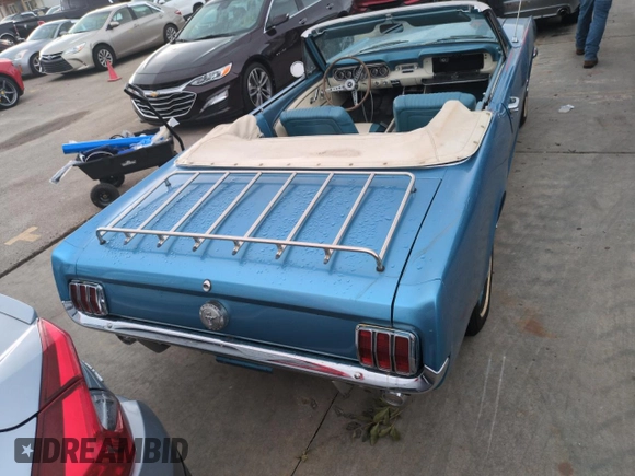 1966 Ford Mustang z VIN 6R08T191465, wystawiony jako Copart lot #74263644 z przebiegiem 54 288 mil mil oraz Szkody całkowita. Historia ofert i sprzedaży dostępna na DreamBid. Obrazek 6.