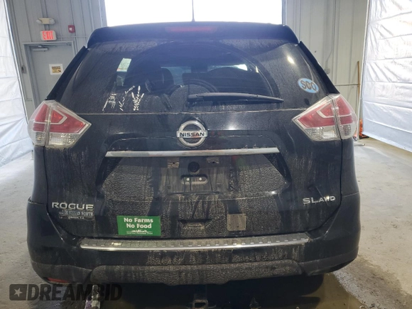 2015 Nissan Rogue SL with VIN 5N1AT2MV0FC770196, listed as a Copart auction lot 48728165 with Not Provided miles and Salvage Title. Bid and sale history available at DreamBid. Image 6.