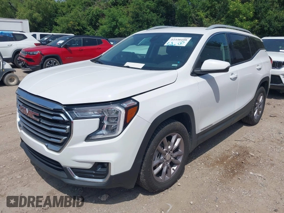 2023 GMC Terrain SLT z VIN 3GKALPEG4PL194415, wystawiony jako IAAI lot #42338108 z przebiegiem 51 966 mil mil oraz . Historia ofert i sprzedaży dostępna na DreamBid. Obrazek 17.