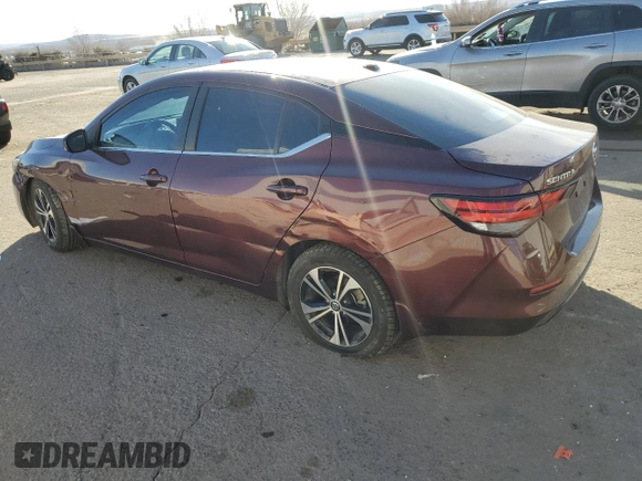 2020 Nissan Sentra SV with VIN 3N1AB8CV3LY278876, listed as a Copart auction lot 45994655 with 74,645 mi miles and Salvage Title. Bid and sale history available at carsss.com. Image 2.