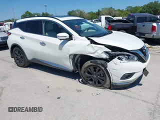 2018 Nissan Murano S z VIN 5N1AZ2MG8JN186092, wystawiony jako IAAI lot #42042539 z przebiegiem 77 017 mil mil oraz . Historia ofert i sprzedaży dostępna na DreamBid. Obrazek 1.