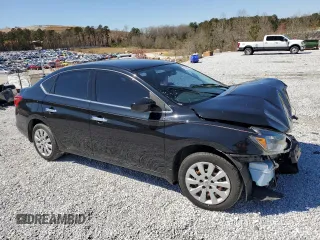 2019 Nissan Sentra S with VIN 3N1AB7AP0KY381525, listed as a Copart auction lot 49543385 with 90,580 mi miles and Salvage Title. Bid and sale history available at carsss.com. Image 4.