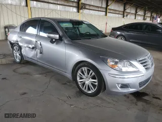2009 Hyundai Genesis with VIN KMHGC46F19U038086, listed as a Copart auction lot 50217425 with 146,395 mi miles and Salvage Title. Bid and sale history available at carsss.com. Image 4.