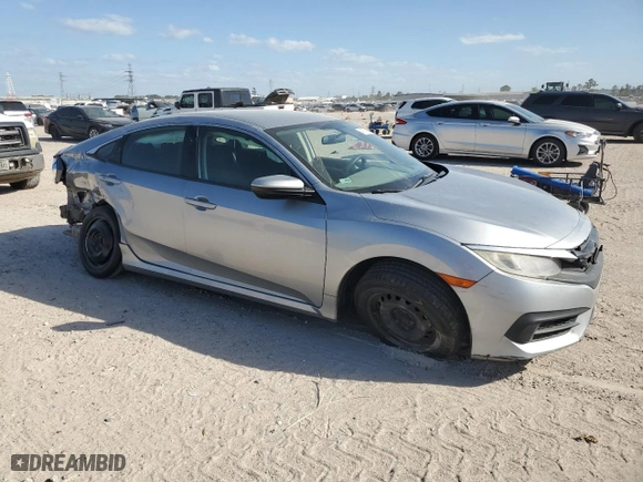 2017 Honda Civic Sedan LX with VIN 19XFC2F52HE051065, listed as a Copart auction lot 49777695 with 172,281 mi miles and Salvage Title. Bid and sale history available at carsss.com. Image 4.