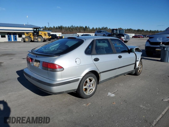 2001 Saab 9-3 with VIN YS3DD58H612057122, listed as a Copart auction lot 84796504 with 121,510 mi miles and Salvage Title. Bid and sale history available at carsss.com. Image 3.