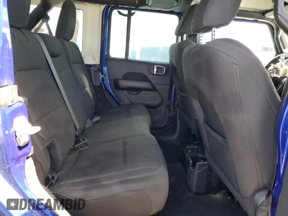 2018 Jeep Wrangler Unlimited Sahara with VIN 1C4HJXEG4JW215801, listed as a Copart auction lot 61774965 with 94,864 mi miles and Salvage title. Bid and sale history available at DreamBid. Image 10.