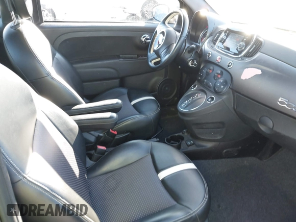 2017 FIAT 500e with VIN 3C3CFFGE6HT682417, listed as a IAAI auction lot 41432822 with 73,447 mi miles. Bid and sale history available at carsss.com. Image 5.