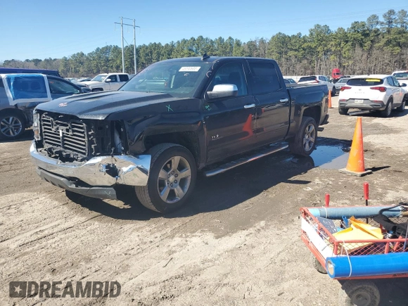 2018 Chevrolet Silverado 1500 LT with VIN 3GCUKREC3JG563639, listed as a Copart auction lot 46690685 with 182,966 mi miles and Salvage Title. Bid and sale history available at carsss.com. Image 1.
