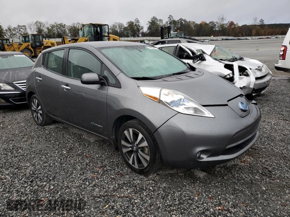 2017 Nissan LEAF SL with VIN 1N4BZ0CP2HC308102, listed as a Copart auction lot 78698474 with 87,432 mi miles and Salvage Title. Bid and sale history available at carsss.com. Image 4.