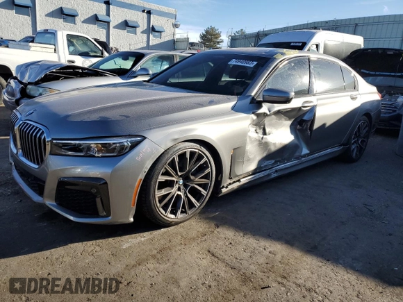 2020 BMW 7 Series 750i xDrive with VIN WBA7U2C05LBM62067, listed as a Copart auction lot 74940983 with 10,654 mi miles. Bid and sale history available at carsss.com. Image 1.