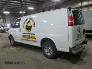 2014 Chevrolet Express Cargo with VIN 1GCWGFBA8E1125053, listed as a Copart auction lot 51690415 with 165,609 mi miles and Salvage title. Bid and sale history available at DreamBid. Image 2.