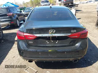 2024 Infiniti Q50 Luxe with VIN JN1EV7BR6RM632411, listed as a IAAI auction lot 41903452 with 5,623 mi miles and . Bid and sale history available at DreamBid. Image 16.