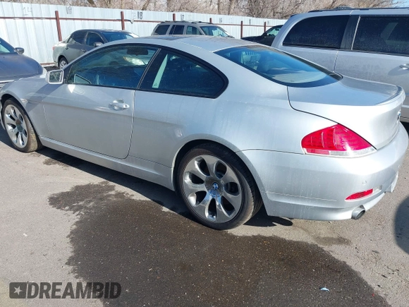2006 BMW 6 Series 650Ci with VIN WBAEH13456CR49065, listed as a IAAI auction lot 41840327 with 128,451 mi miles. Bid and sale history available at carsss.com. Image 3.