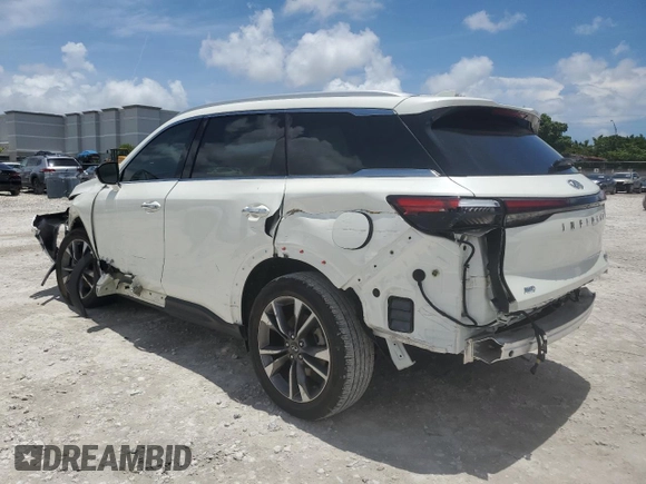 2024 Infiniti QX60 Luxe z VIN 5N1DL1FS4RC333428, wystawiony jako Copart lot #60544905 z przebiegiem 16 865 mil mil oraz Szkoda całkowita • Salvage title. Historia ofert i sprzedaży dostępna na DreamBid. Obrazek 2.