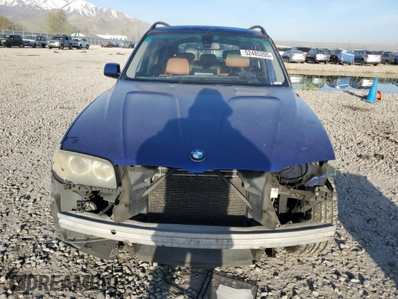 2008 BMW X3 3.0si with VIN WBXPC93498WJ16897, listed as a Copart auction lot 52485205 with 235,798 mi miles and Salvage Title. Bid and sale history available at carsss.com. Image 5.