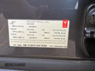 2017 Tesla Model S 60 с VIN 5YJSA1E14HF195384, выставлен на аукционе Copart как лот 57817915 с пробегом 52 075 миль миль и Чистый • Clean title. История ставок и продаж доступна на DreamBid. Изображение 10.