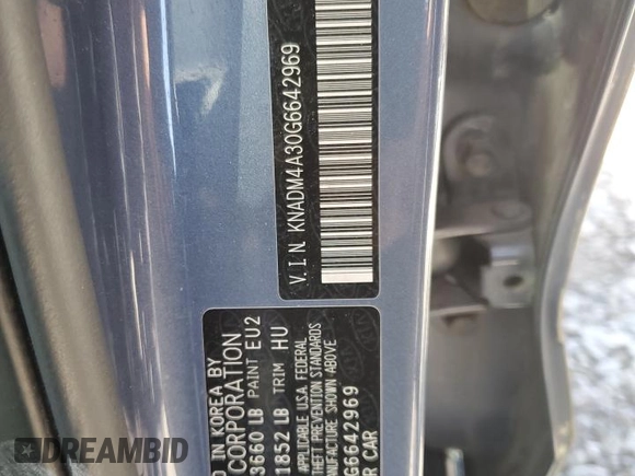 2016 Kia Rio LX with VIN KNADM4A30G6642969, listed as a Copart auction lot 54170695 with 85,925 mi miles and Salvage Title. Bid and sale history available at carsss.com. Image 12.