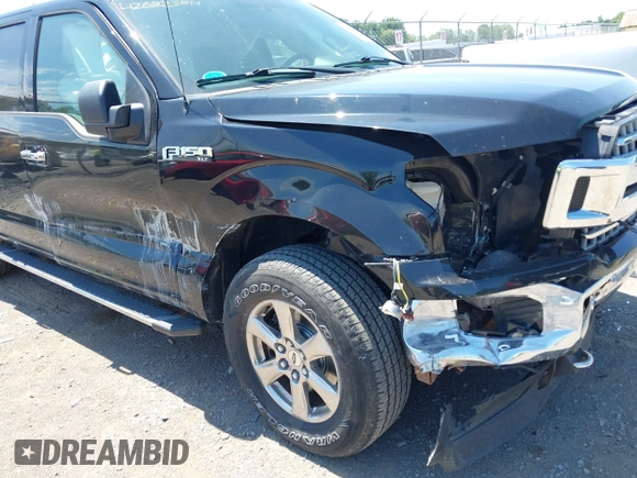 2018 Ford F-150 XL with VIN 1FTEW1E52JFB61592, listed as a IAAI auction lot 42682384 with 51,929 mi miles and . Bid and sale history available at DreamBid. Image 18.