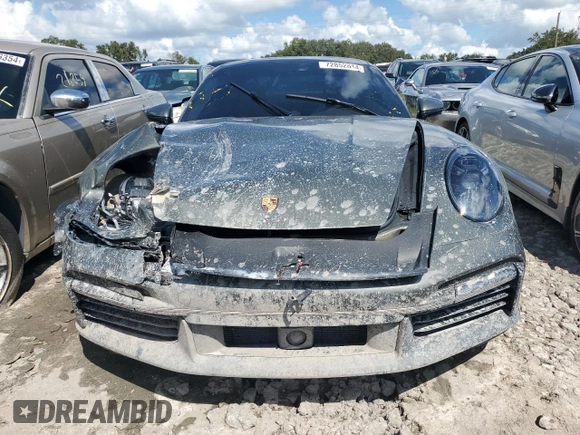 2023 Porsche 911 Turbo with VIN WP0AD2A99PS258016, listed as a Copart auction lot 72852814 with 7,386 mi miles and Salvage Title. Bid and sale history available at carsss.com. Image 5.